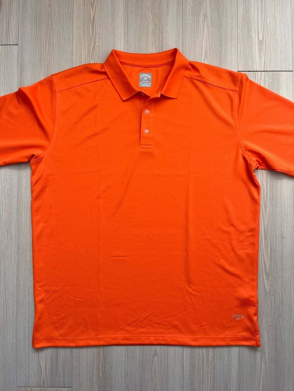 Callaway Golf Polo Men’s XL Orange Opti Dri Performance Short Sleeve Shirt